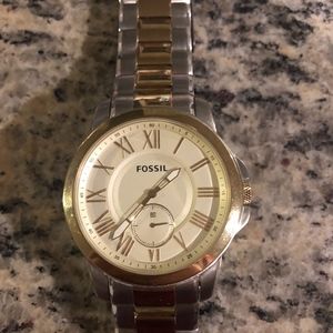 Fossil Grant Slim Two-Tone Watch